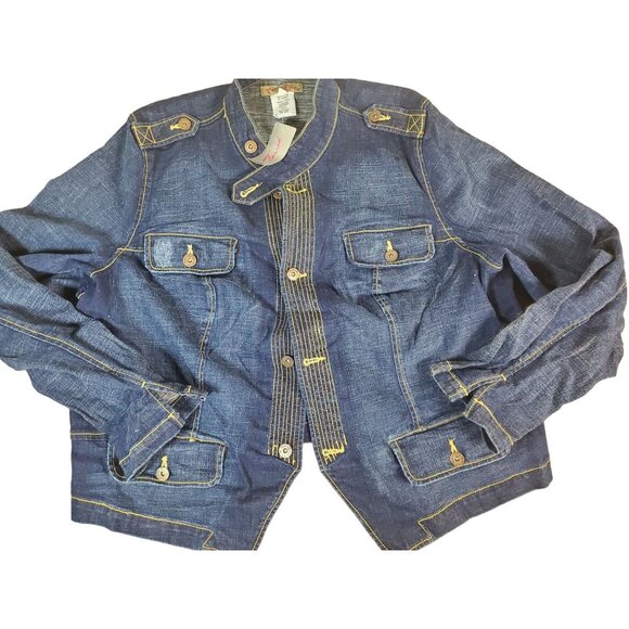 Paris Blues Jackets & Blazers - Paris Blues Denim Jacket - Size 3 - 98% Cotton 2% Spandex - Women's Stretch Jean